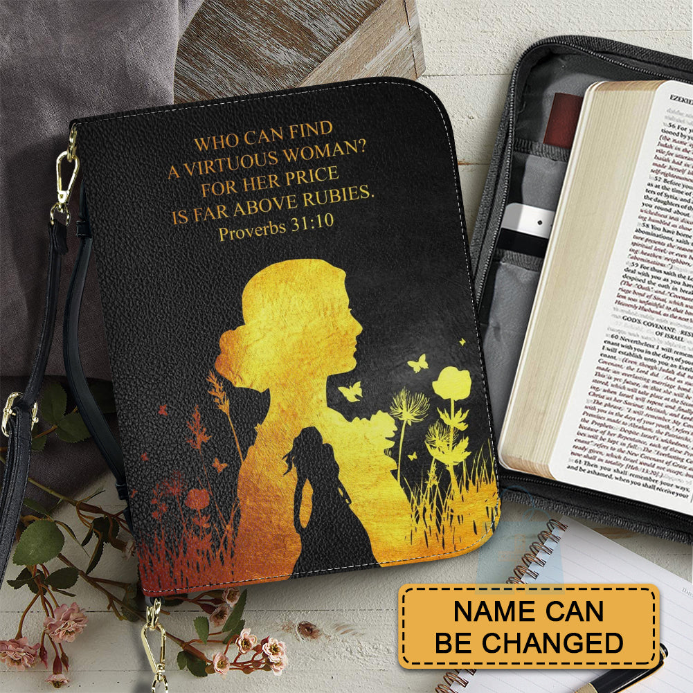CHRISTIANARTBAG Bible Cover - Vintage Golden Style Bible Verses Psalm 121 - Personalized Bible Cover – Custom Name – CHRISTIANARTBAG Gift for Christians CAB01290625