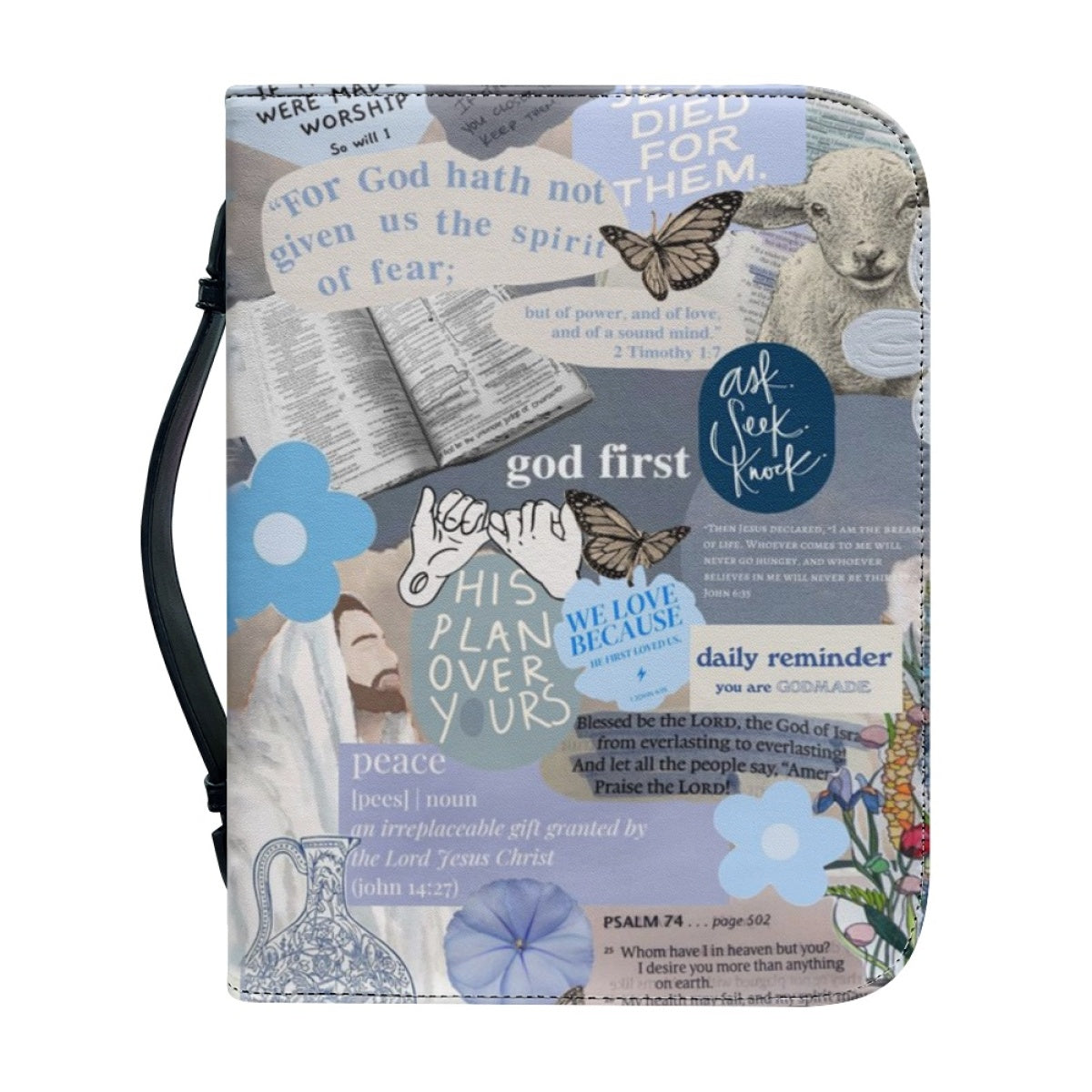 Christianartbag Bible Cover, My Bible Affirmations Personalized Bible Cover, Personalized Bible Cover, Purple Bible Cover, Christmas Gift, CABBBCV04160923. - Christian Art Bag