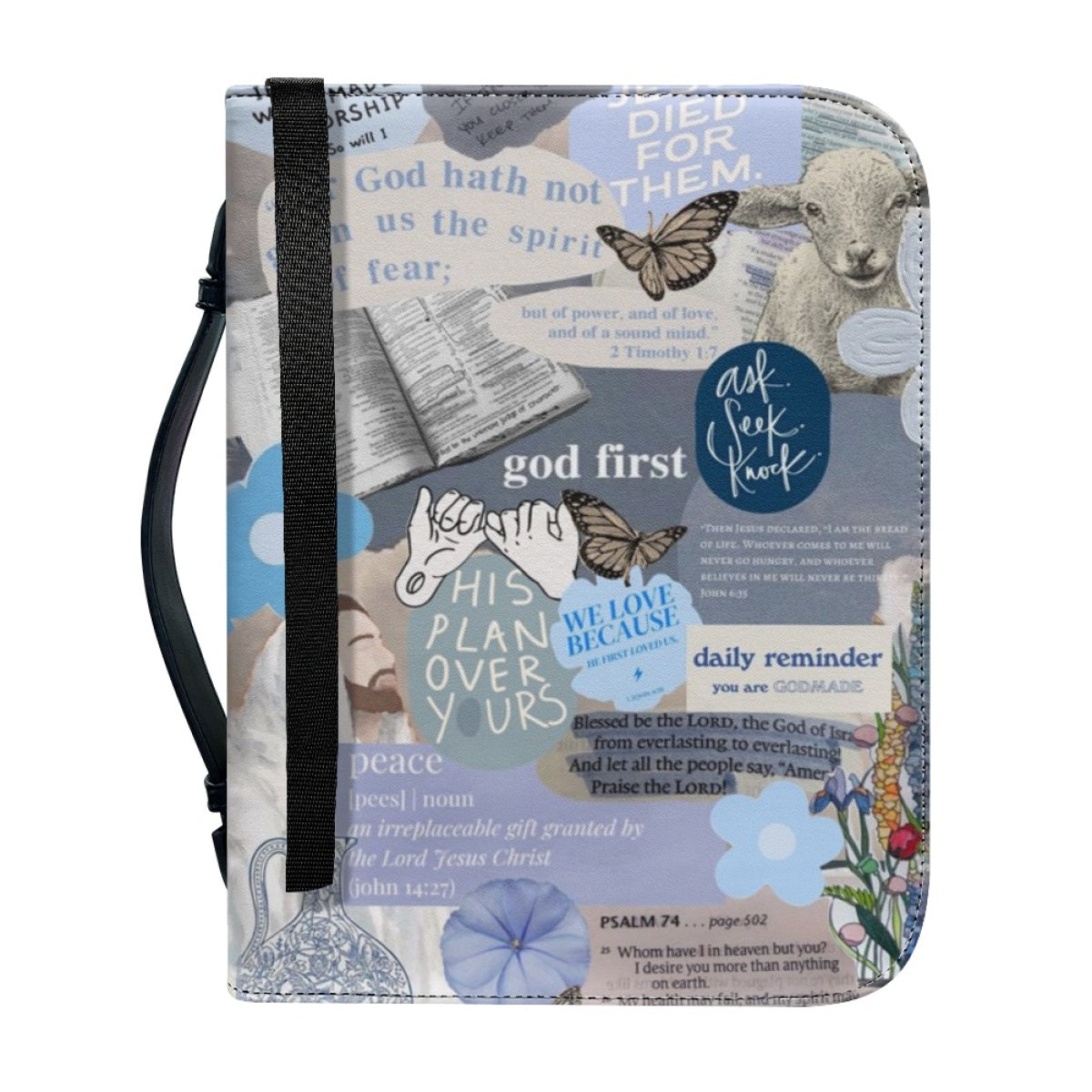 Christianartbag Bible Cover, My Bible Affirmations Personalized Bible Cover, Personalized Bible Cover, Purple Bible Cover, Christmas Gift, CABBBCV04160923. - Christian Art Bag