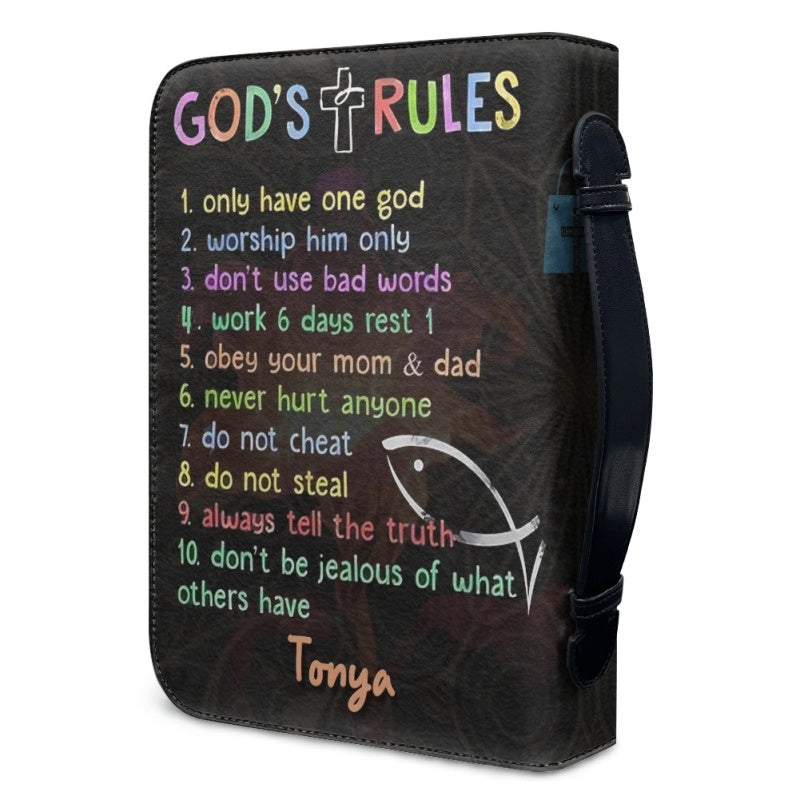 Christianartbag Bible Cover, God Says You Are God's Rules Bible Cover, Personalized Bible Cover, Christian Gifts, CAB01221023. - Christian Art Bag