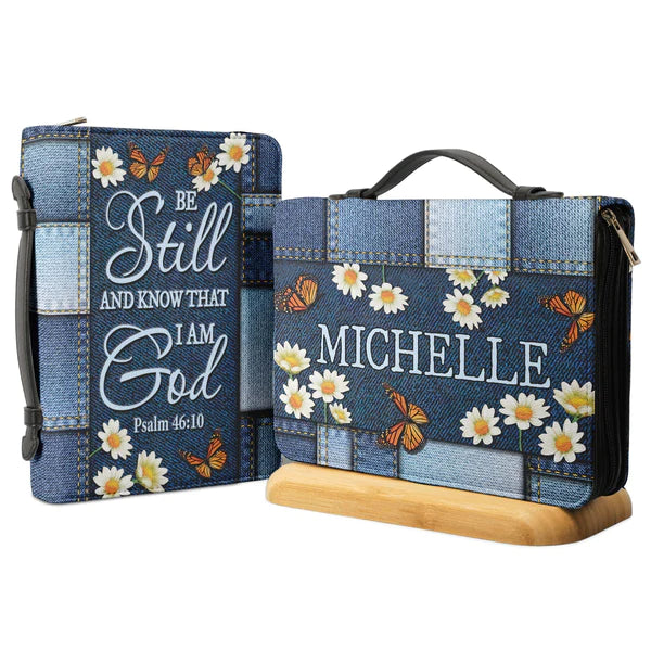 Christianart Bible Cover, Be Still And Know That I Am God, Personalized Gifts for Pastor, Gifts For Women, Gifts For Men. - Christian Art Bag