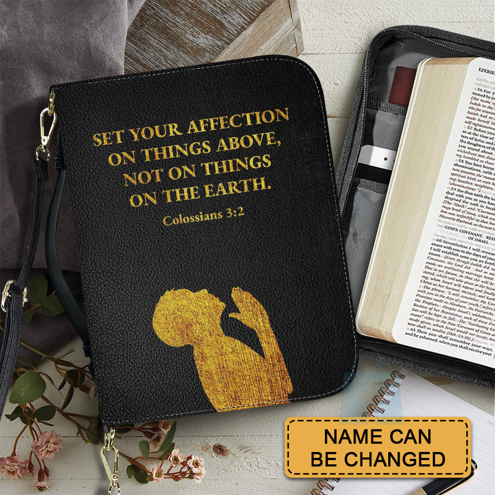 CHRISTIANARTBAG Bible Cover - Vintage Golden Style Bible Verses Psalm 121 - Personalized Bible Cover – Custom Name – CHRISTIANARTBAG Gift for Christians CAB01290625