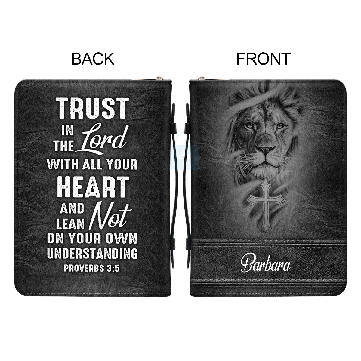 Christianart Bible Cover, Lean Not On Your Own Understanding, Gifts For Women, Gifts For Men, Christmas Gift. - Christian Art Bag