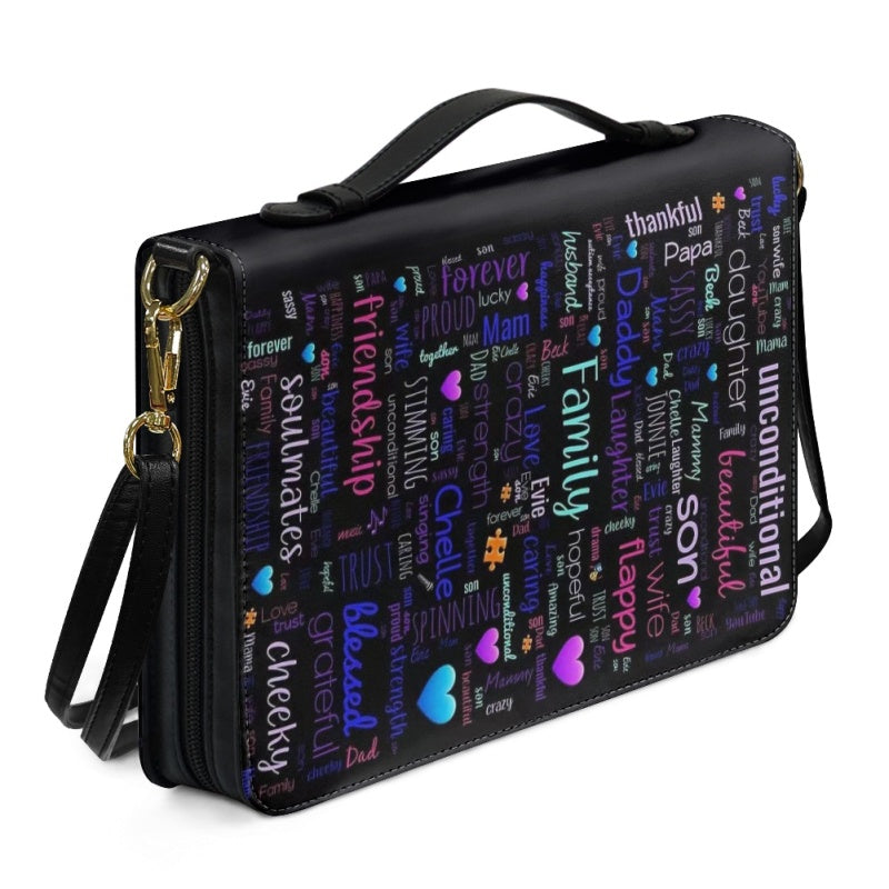 CHRISTIANARTBAG Bible Cover - Family Bible Cover - Personalized Bible Cover, CABBBCV02070924.