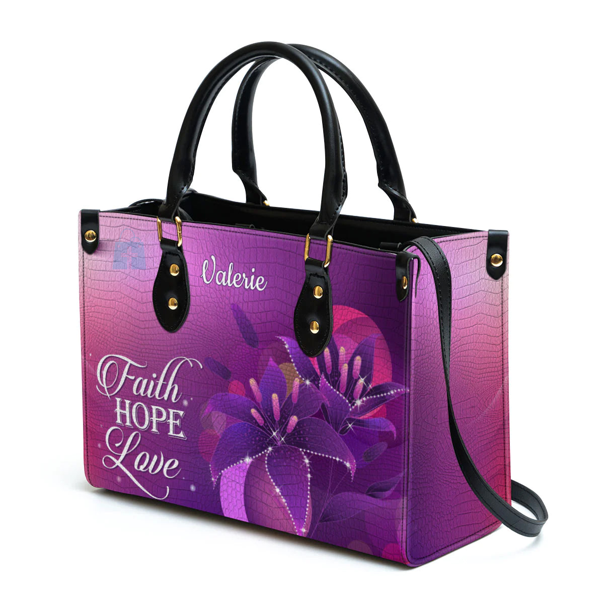 Christianart Designer Handbags, Faith, Hope, Love, Personalized Gifts, Gifts for Women, Christmas Gift. - Christian Art Bag