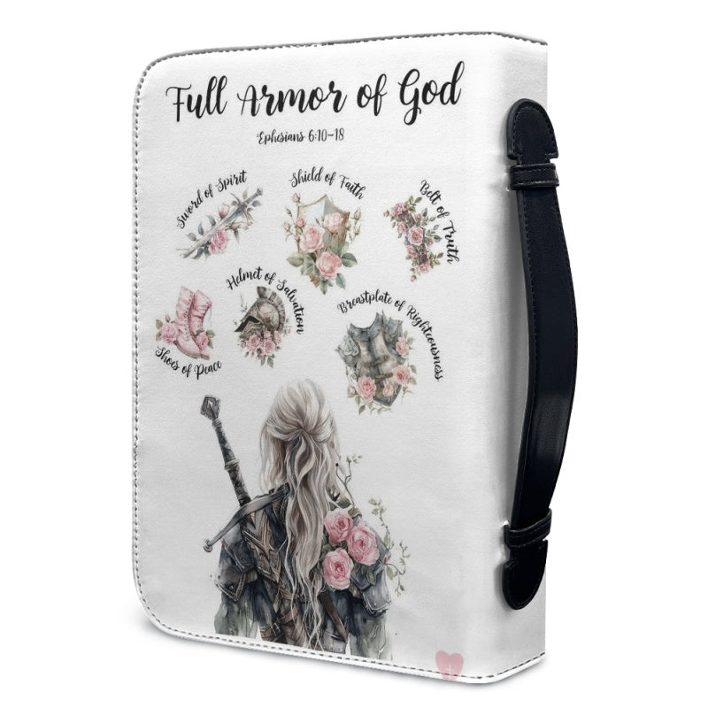CHRISTIANARTBAG Bible Cover - Put On The Full Armor Of GOD Ephesians 6 10-18 - Personalized Bible Cover, CABBBCV02120824.