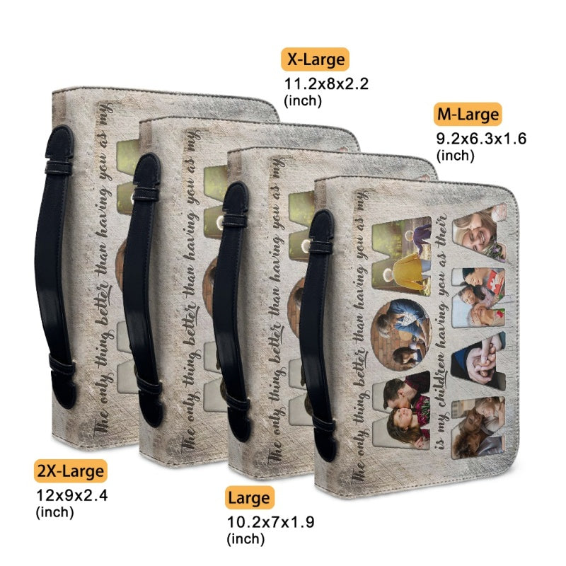 CHRISTIANARTBAG Bible Cover - Cherished Memories Custom Photo Bible Cover - CABBBCV03170324.