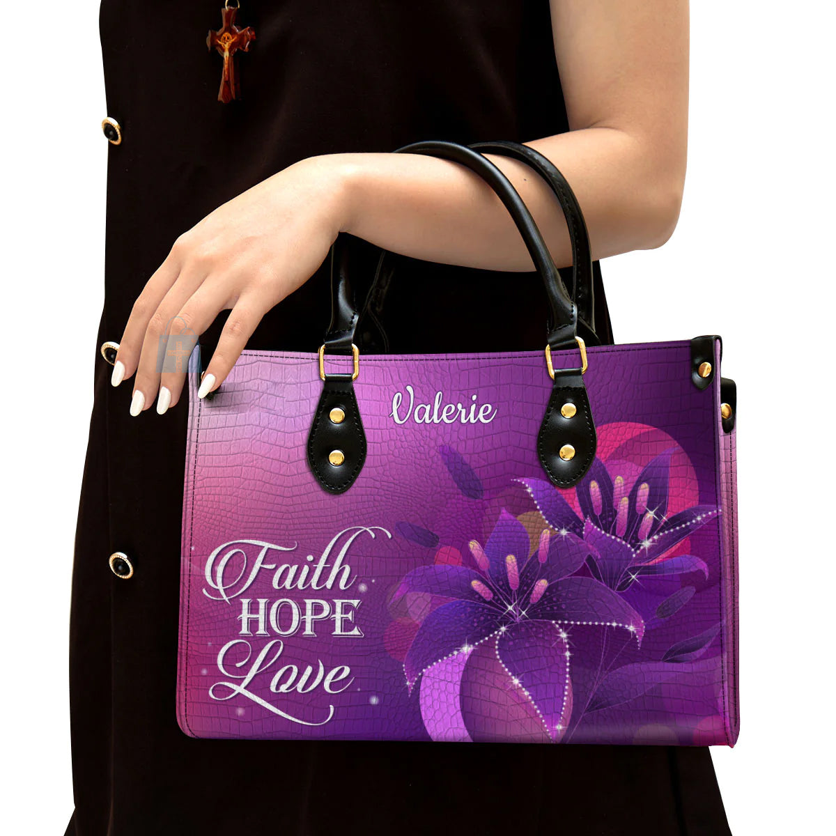 Christianart Designer Handbags, Faith, Hope, Love, Personalized Gifts, Gifts for Women, Christmas Gift. - Christian Art Bag