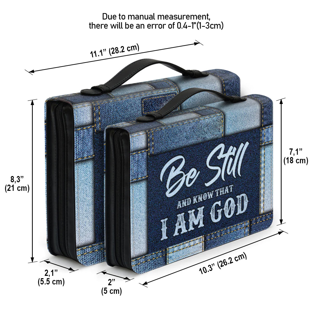 Christianart Bible Cover, Be Still And Know That I Am God, Personalized Gifts for Pastor, Gifts For Women, Gifts For Men. - Christian Art Bag