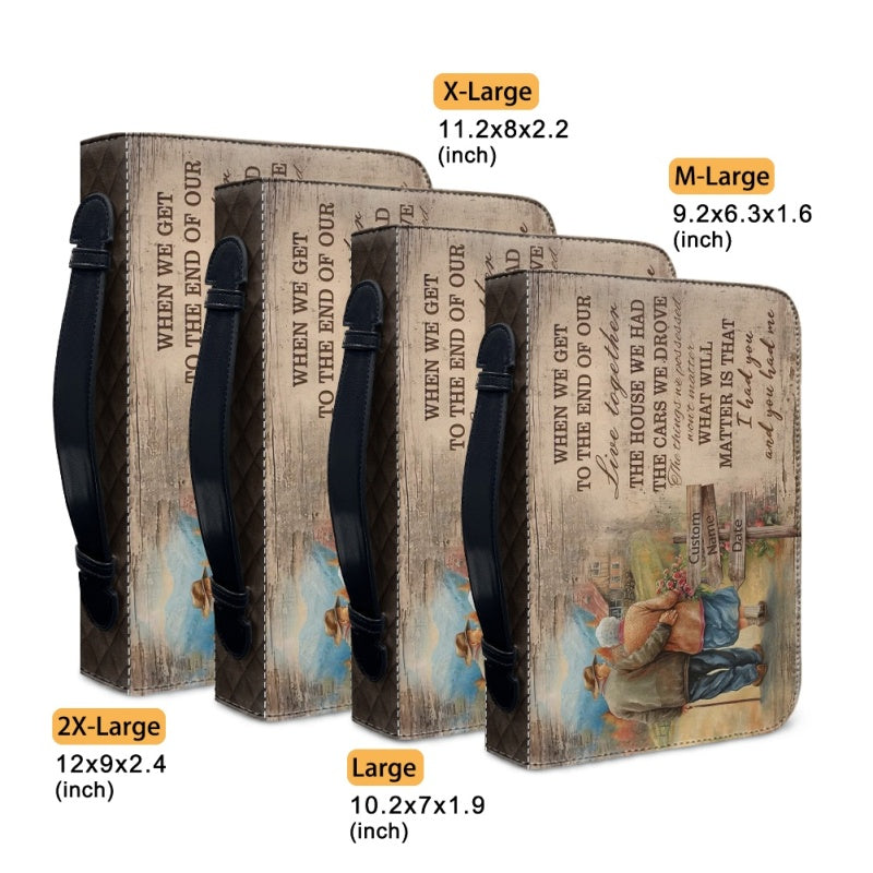 CHRISTIANARTBAG - Personalized Bible Cover - Couple Warrior Bible Cover - The Day I Met You Couple Gift - CABBBCV02240424.
