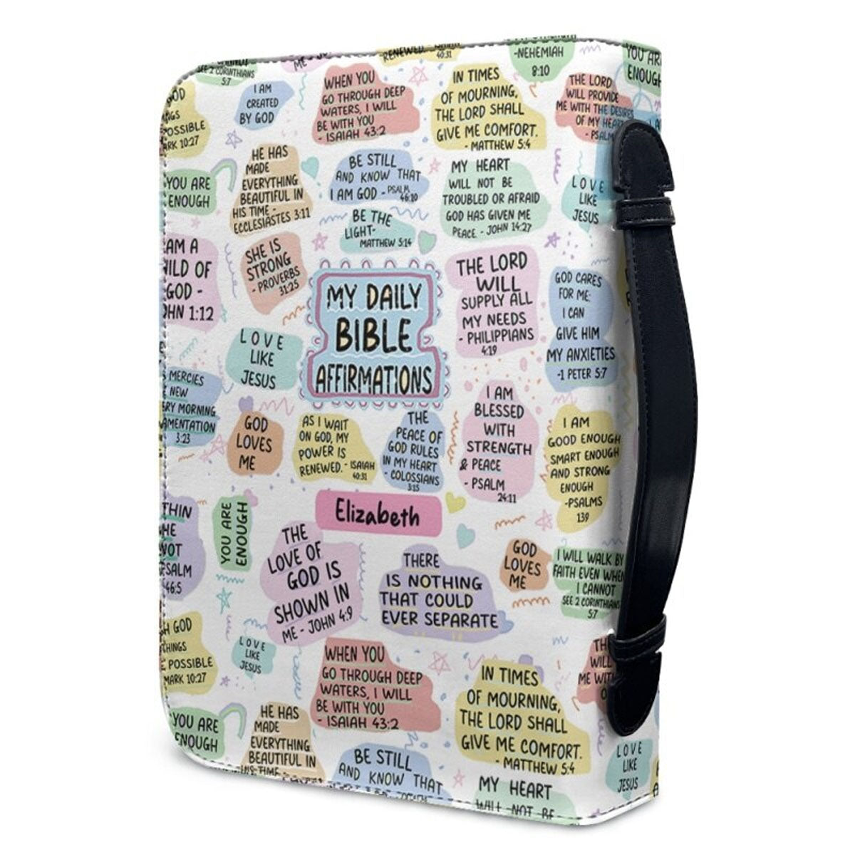 Christianartbag Bible Cover, My Bible Affirmations Personalized Bible Cover, Personalized Bible Cover, Gifts For Women, Christmas Gift, CABBBCV02150823. - Christian Art Bag