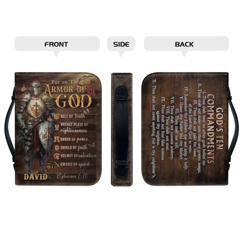 Christianartbag Bible Cover, Armor Of God Bible Cover, Personalized Bible Cover, Warrior of God Bible Cover, Christian Gifts, CAB01100124. - Christian Art Bag