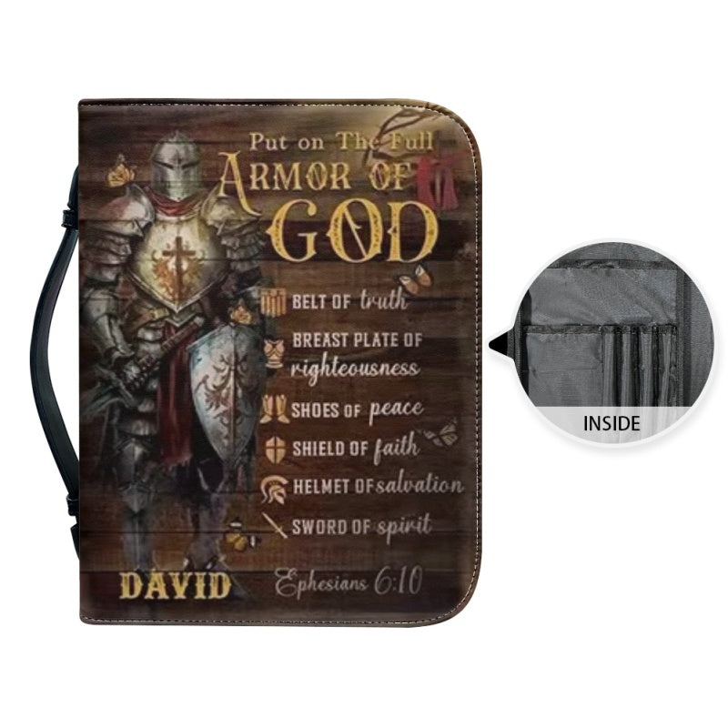 Christianartbag Bible Cover, Armor Of God Bible Cover, Personalized Bible Cover, Warrior of God Bible Cover, Christian Gifts, CAB01100124. - Christian Art Bag