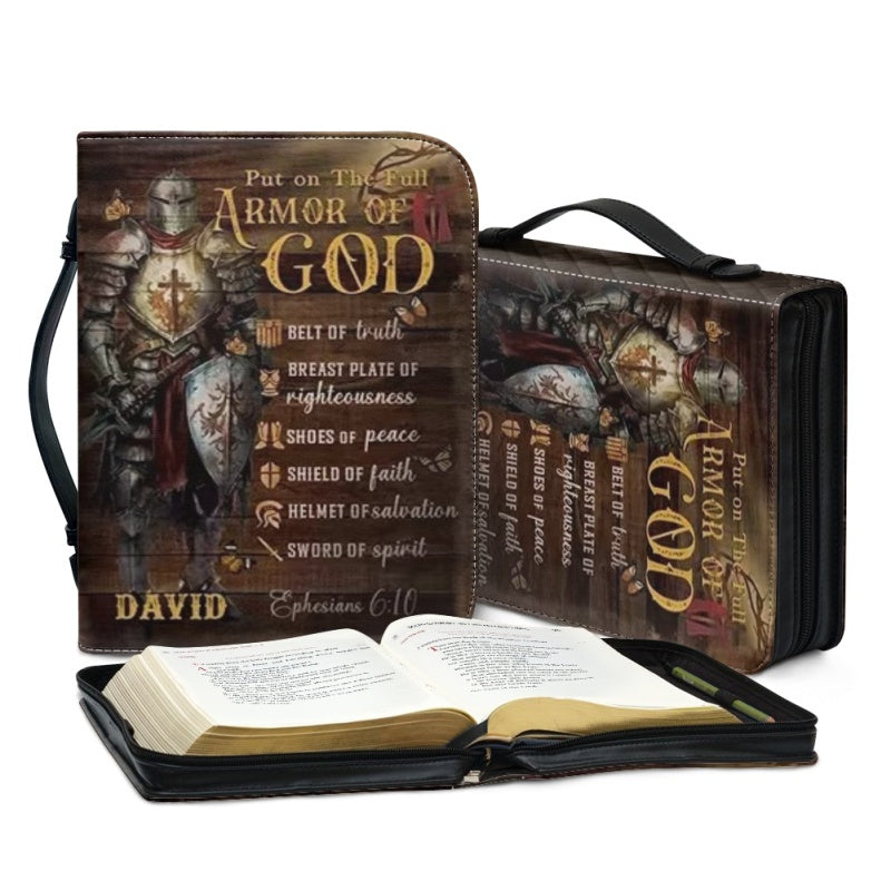 Christianartbag Bible Cover, Armor Of God Bible Cover, Personalized Bible Cover, Warrior of God Bible Cover, Christian Gifts, CAB01100124. - Christian Art Bag