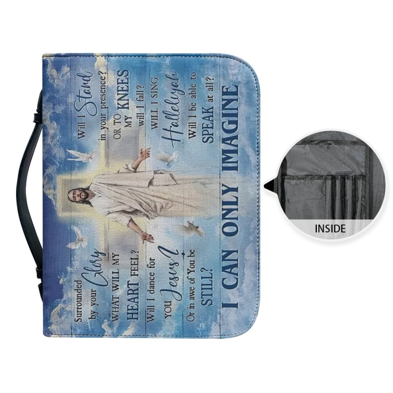 Christianartbag Bible Cover, I Can Only Imagine Bible Cover, Personalized Bible Cover, Christ Cross Dove Bible Cover, Christian Gifts, CAB02041123. - Christian Art Bag