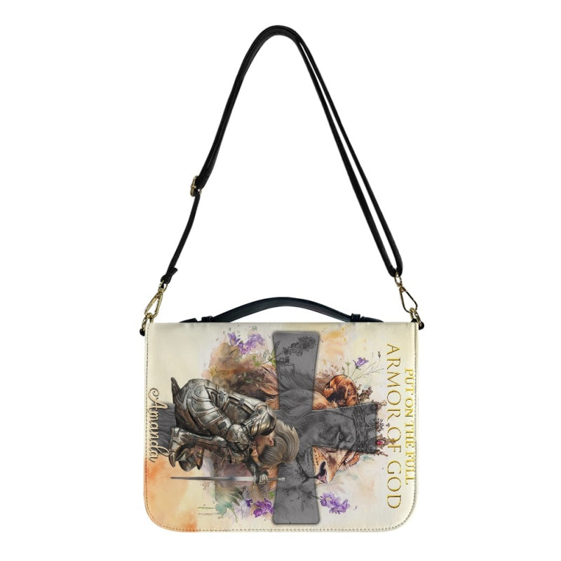CHRISTIANARTBAG Custom Armor of God Bible Cover - Personalized Faith Accessory - Personalized Bible Cover - Bible Cover For Women, CABBBCV01030624.