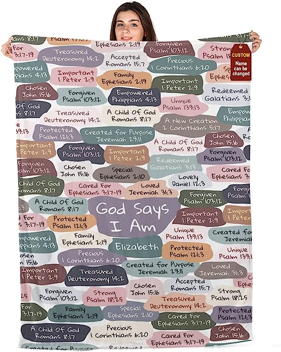 Christianart Blanket, I Can Do All Things Through Christ, Christian Blanket, Bible Verse Blanket, Christmas Gift. - Christian Art Bag