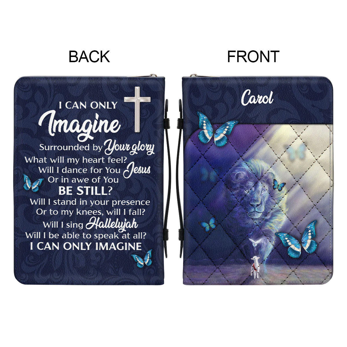 Christianart Bible Cover, I Can Only Imagine, Personalized Gifts for Pastor, Gifts For Women, Gifts For Men. - Christian Art Bag