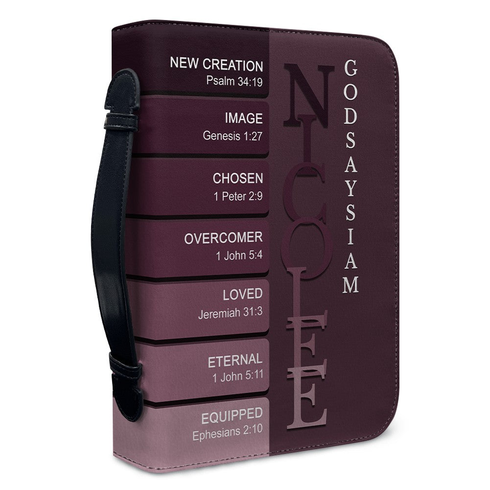 CHRISTIANARTBAG Bible Cover - Uncover the sacred meaning of your name - Personalized Bible Cover, CABBBCV011626
