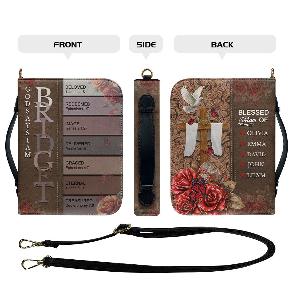 Personalized Bible Cover – Uncover the sacred meaning of your name | Custom Name Option | CHRISTIANARTBAG 0132725