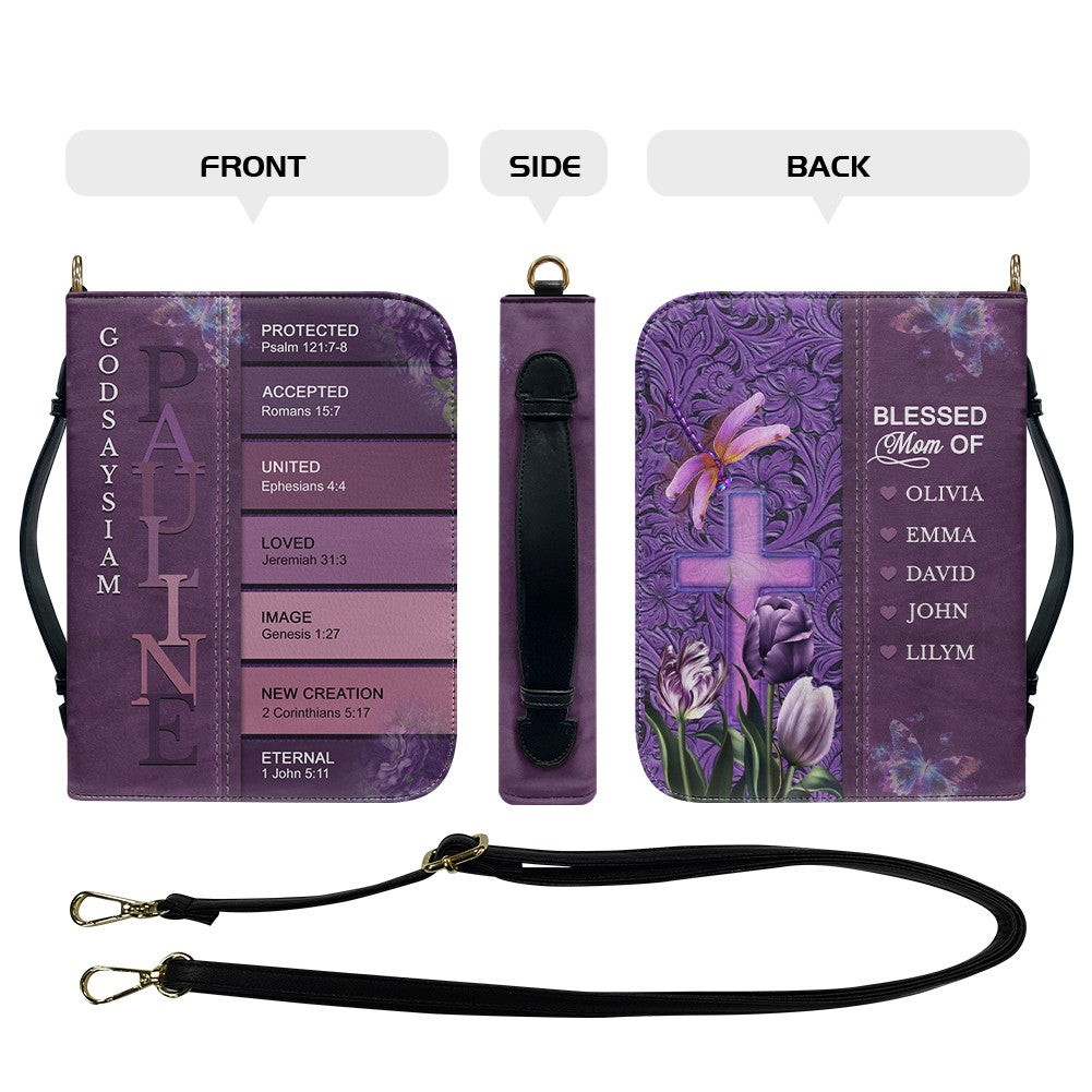 Personalized Bible Cover – Uncover the sacred meaning of your name | Custom Name Option | CHRISTIANARTBAG 0132725
