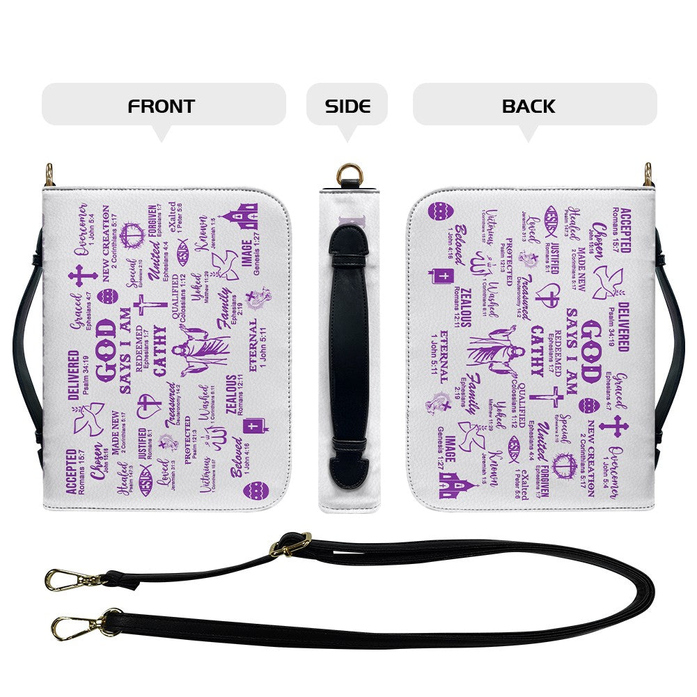 CHRISTIANARTBAG Bible Cover - Uncover the sacred meaning of your name - Personalized Bible Cover, CABBBCV0129924.