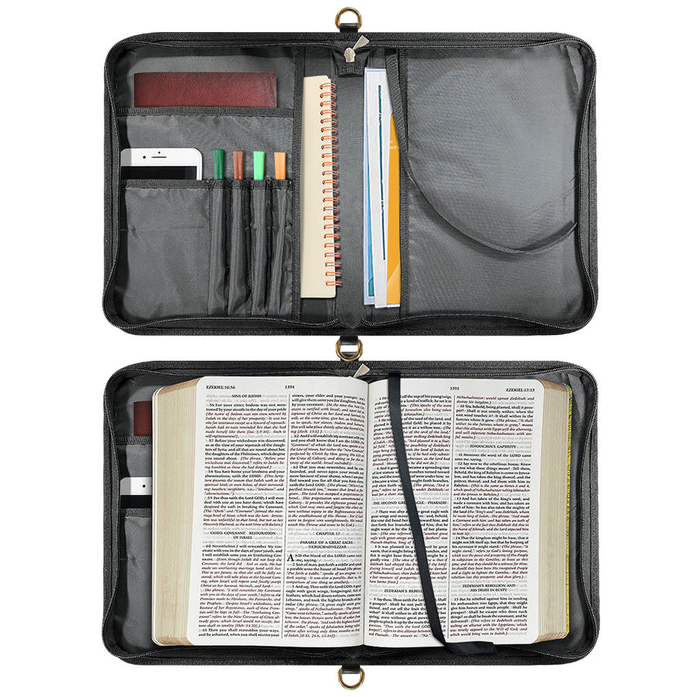 Personalized Bible Cover for Men - Bible Cover with Name Letters - CHRISTIANARTBAG