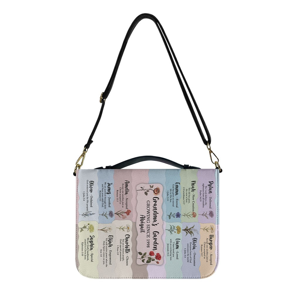 CHRISTIANARTBAG Bible Cover - A Meaningful Gift for Moms & Grandmas - A Special Christian Gift for Moms - Mother’s & Grandma’s Garden Personalized Bible Cover, CABBBCV01280325
