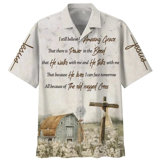 Christianartbag Hawaiian Shirt, I Still Believe In Amazing Grace Hawaiian Shirt, Christian Hawaiian Shirts For Men & Women, CABHWS01270723 - Christian Art Bag