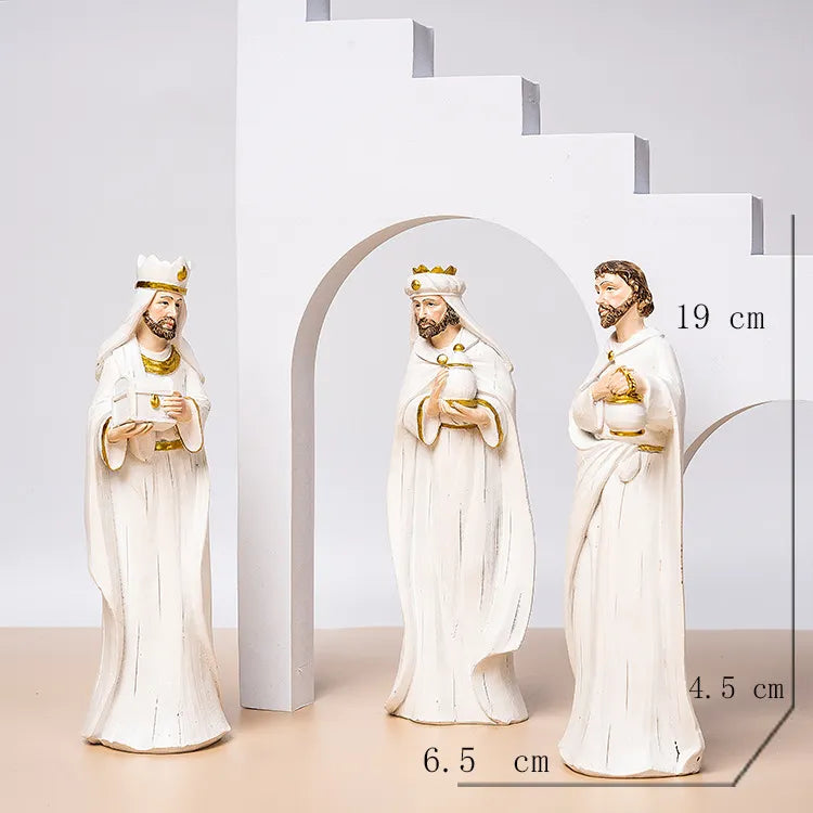 Christianartbag Home Decor, Birth Christmas Crib Nativity Scene Figures Catholic Christian Decor Home Decoration Orthodox Manger Church Utensils Jesus - Christian Art Bag