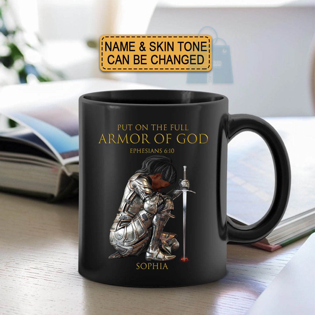 Christianartbag Drinkware, Put On The Full Armor Of God, Personalized Mug, Tumbler, Christmas Gift, CABMUG01110124. - Christian Art Bag