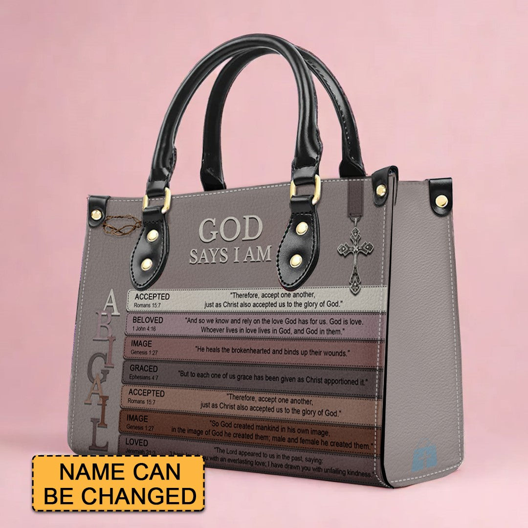 CHRISTIANARTBAG Handbag - Uncover the sacred meaning of your name - Personalized Leather Handbag, CABBBCV03030624.