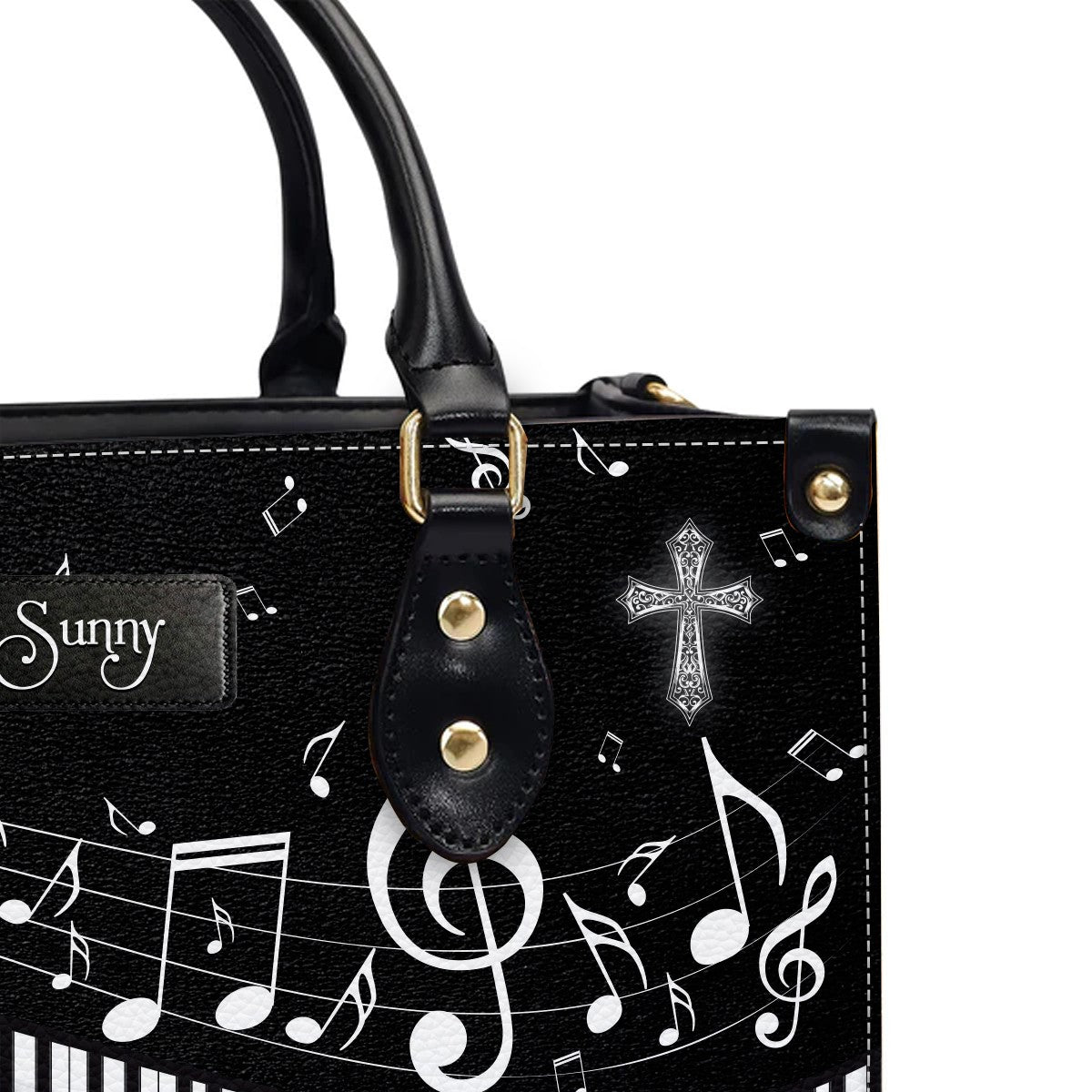 Christianartbag Handbags, With God on her side, she stands strong Romans 8 31, Handbag Design, Monogram Leather Handbag, Gifts for Women, CABLTB0122225