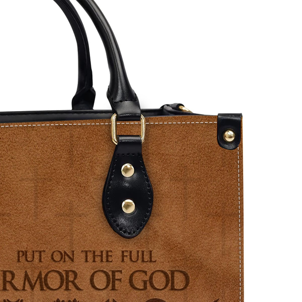 CHRISTIANARTBAG Personalized Leather Handbag - Armor Of GOD - CABLTHB01170524.