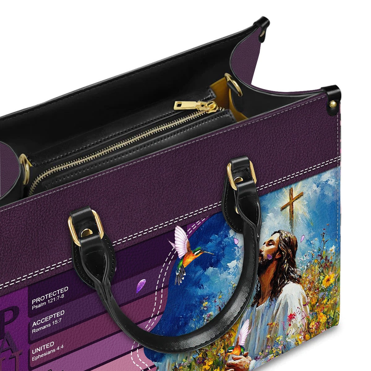 Christianartbag Handbags- Uncover the sacred meaning of your name - Personalized Leather Handbag - CABLTB0113225