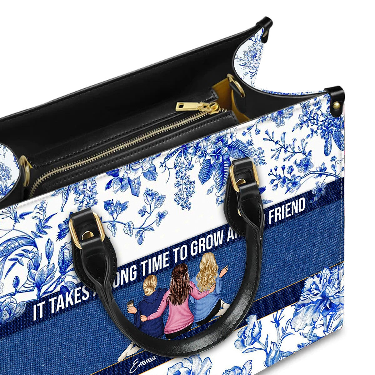 Personalized Leather Handbag with Custom Girl Designs & Bible Verse – CHRISTIANARTBAG Christian Friendship Bag