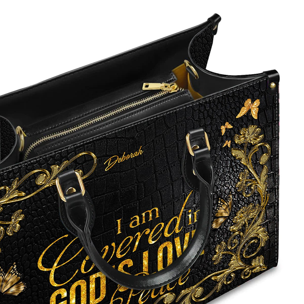 CHRISTIANARTBAG Handbags - Christian Affirmation Leather Handbag for Women – Faith-Based Bible Verse Purse – Inspirational Gift for Moms - CABLTB01062125