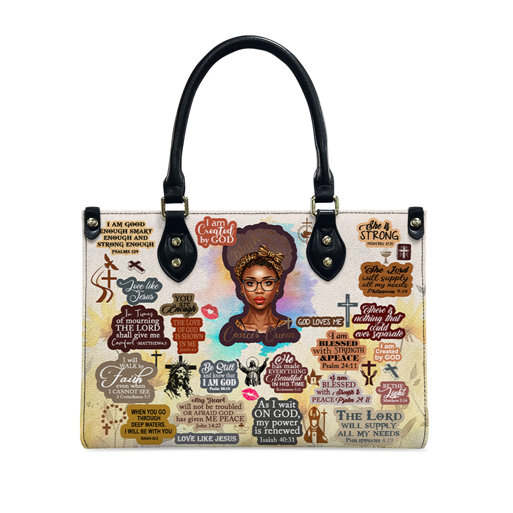 Christianartbag Handbags, Personalized Designs with Women of Color, Bible Verses, and Zodiac Signs – Add Your Name for a Unique Touch, Handbag Design, Black Women Leather Handbag, Gifts for Women, CABLTB01191223. - Christian Art Bag