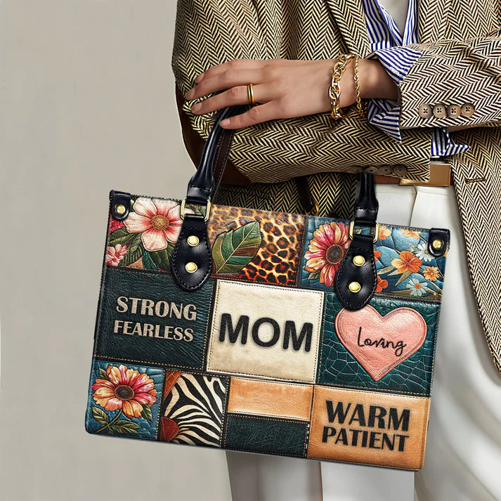 CHRISTIANARTBAG 'Attributes of a Mom' Patchwork Leather Handbag - CABLTHB09300324.