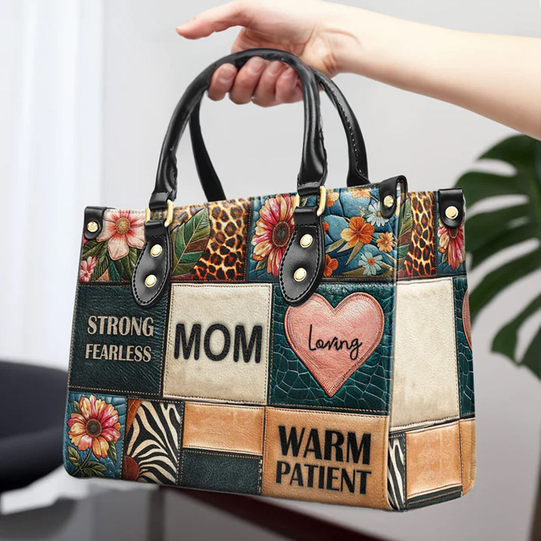CHRISTIANARTBAG 'Attributes of a Mom' Patchwork Leather Handbag - CABLTHB09300324.