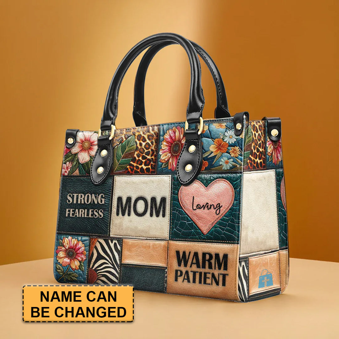 CHRISTIANARTBAG 'Attributes of a Mom' Patchwork Leather Handbag - CABLTHB09300324.