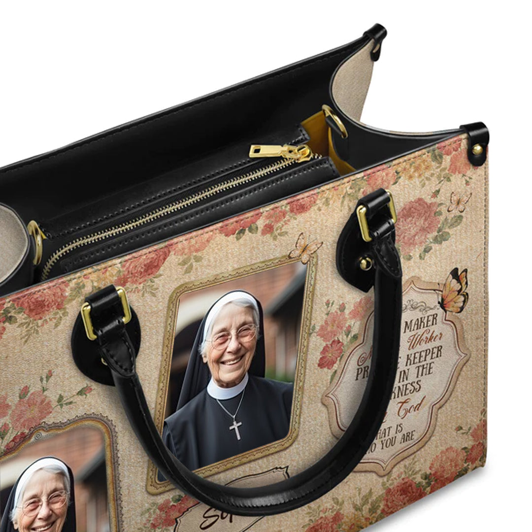 Christianartbag Handbags, Way Maker Miracle Worker Promise Keeper Leather Handbag, Handbag Design, Personalized Leather Handbag, Gifts for Women, CABLTB01141223. - Christian Art Bag