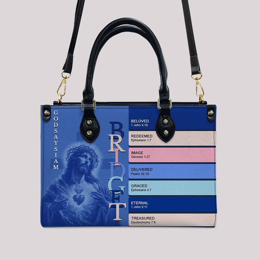 CHRISTIANARTBAG Handbags - Uncover the sacred meaning of your name - Custom Name & Color - Personalized Leather Handbag - CABLTB01250525