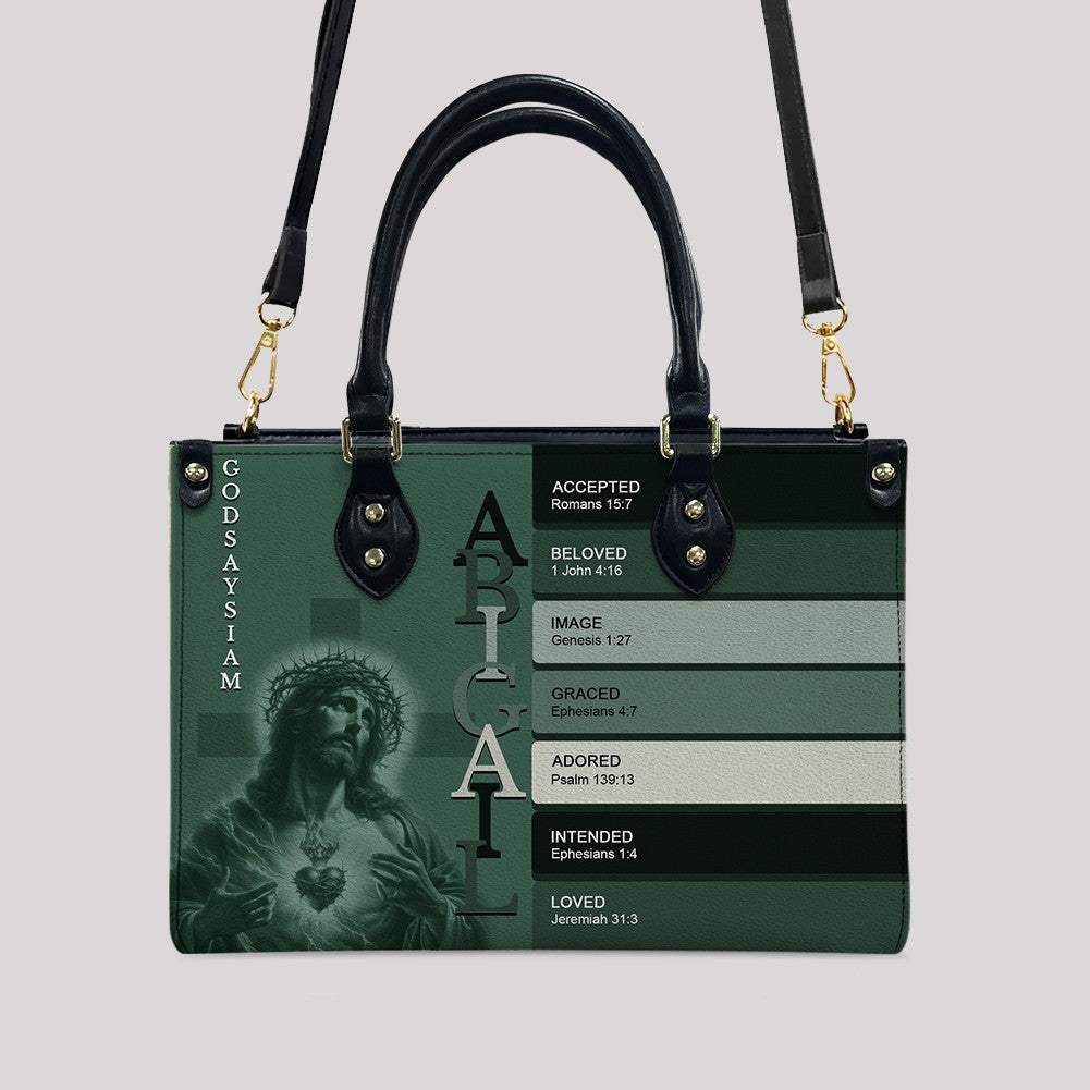CHRISTIANARTBAG Handbags - Uncover the sacred meaning of your name - Custom Name & Color - Personalized Leather Handbag - CABLTB01250525