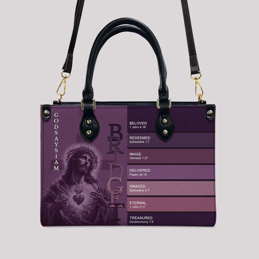 CHRISTIANARTBAG Handbags - Uncover the sacred meaning of your name - Custom Name & Color - Personalized Leather Handbag - CABLTB01250525