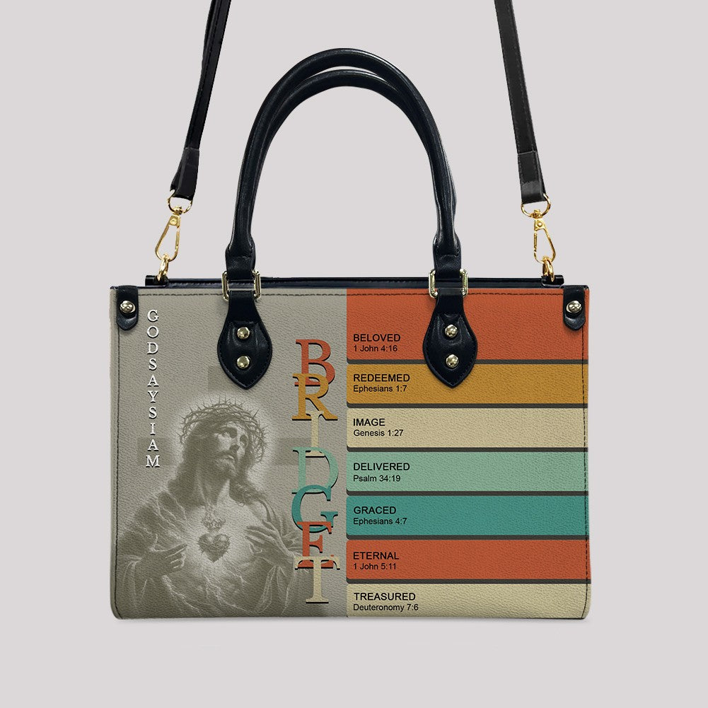 CHRISTIANARTBAG Handbags - Uncover the sacred meaning of your name - Custom Name & Color - Personalized Leather Handbag - CABLTB01250525