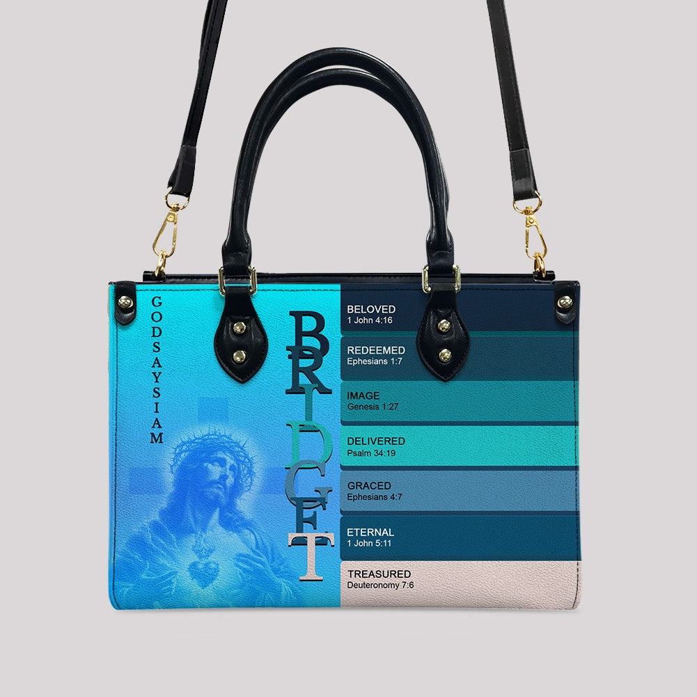 CHRISTIANARTBAG Handbags - Uncover the sacred meaning of your name - Custom Name & Color - Personalized Leather Handbag - CABLTB01250525