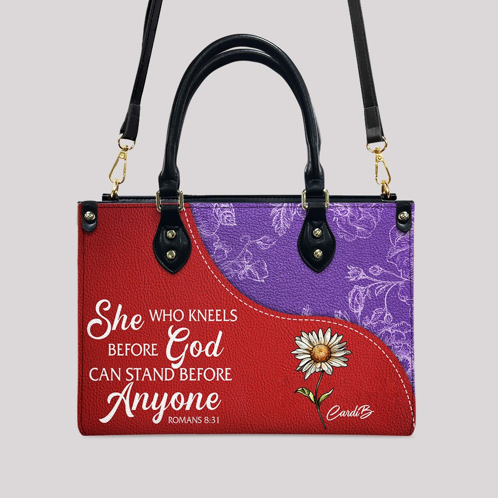 Personalized Leather Handbag with Bible Verses – Christian Tote Purse for Women | CHRISTIANARTBAG