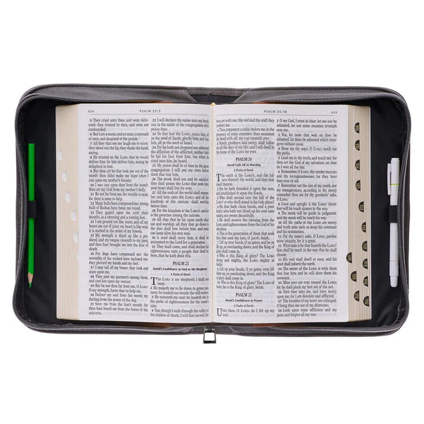 Christianart Bible Cover, He Will Show You Which Path To Take Proverbs 3 6 Lion, Personalized Gifts for Pastor, Gifts For Women, Gifts For Men. - Christian Art Bag