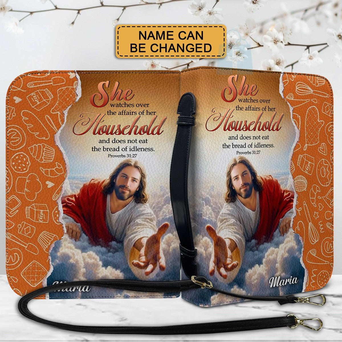 CHRISTIANARTBAG Bible Cover - Personalize your mother's profession - A Special Christian Gift for Moms - Personalized Bible Cover, CABBBCV0131725
